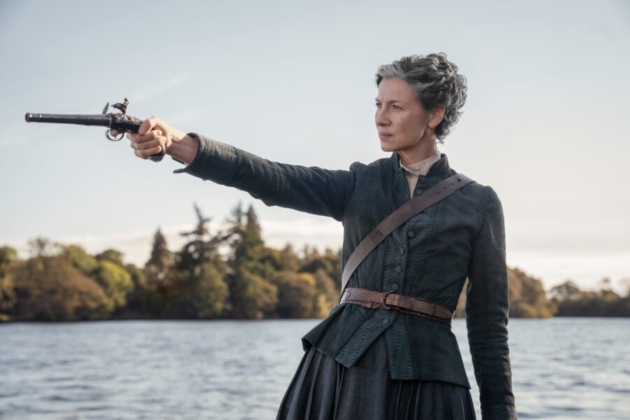 Outlander 809 — In the Forest, Left to Right: Caitríona Balfe (“Claire Fraser”)