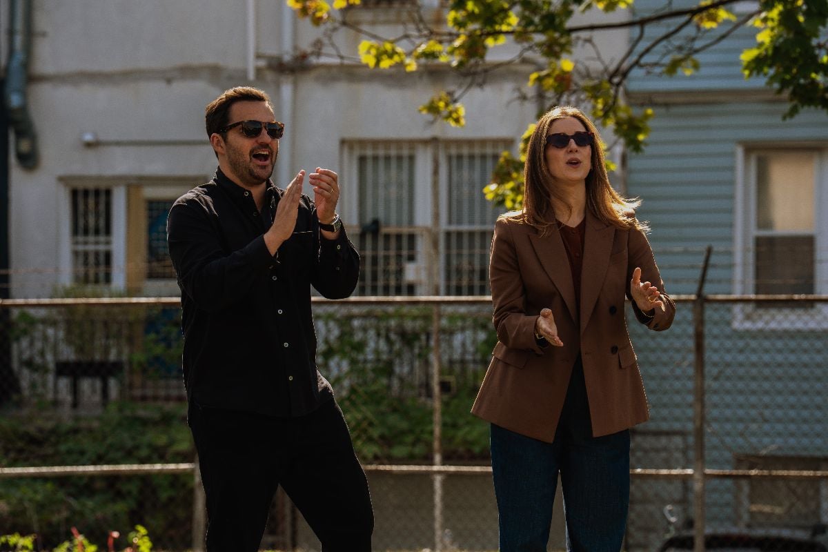 Jake Johnson as Karl and Jessy Hodges as Mallory on Maximum Pleasure Guaranteed Season 1 Episode 7 Flighting Maximum Pleasure Guaranteed Season 1 Episode 7 Review: Further Down the Rabbit Hole We Go