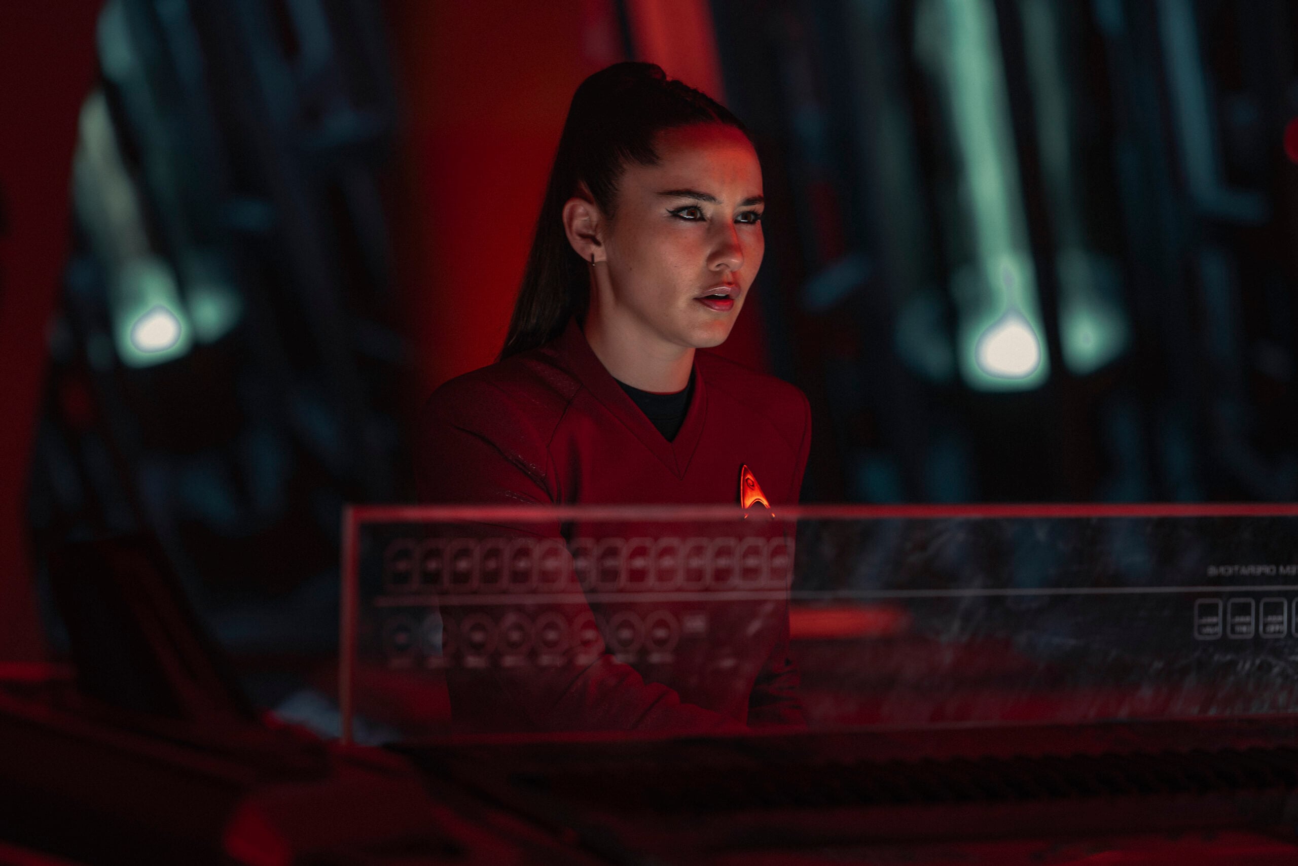 Still from Star Trek: Strange New Worlds Season 4 Episode 2 of Christina Chong as La’an Noonien-Singh. What to Expect from Star Trek: Strange New Worlds Season 4 Episode 2: Old Mysteries, New Dangers Still from Star Trek: Strange New Worlds Season 4 Episode 2 of Christina Chong as La’an Noonien-Singh.
