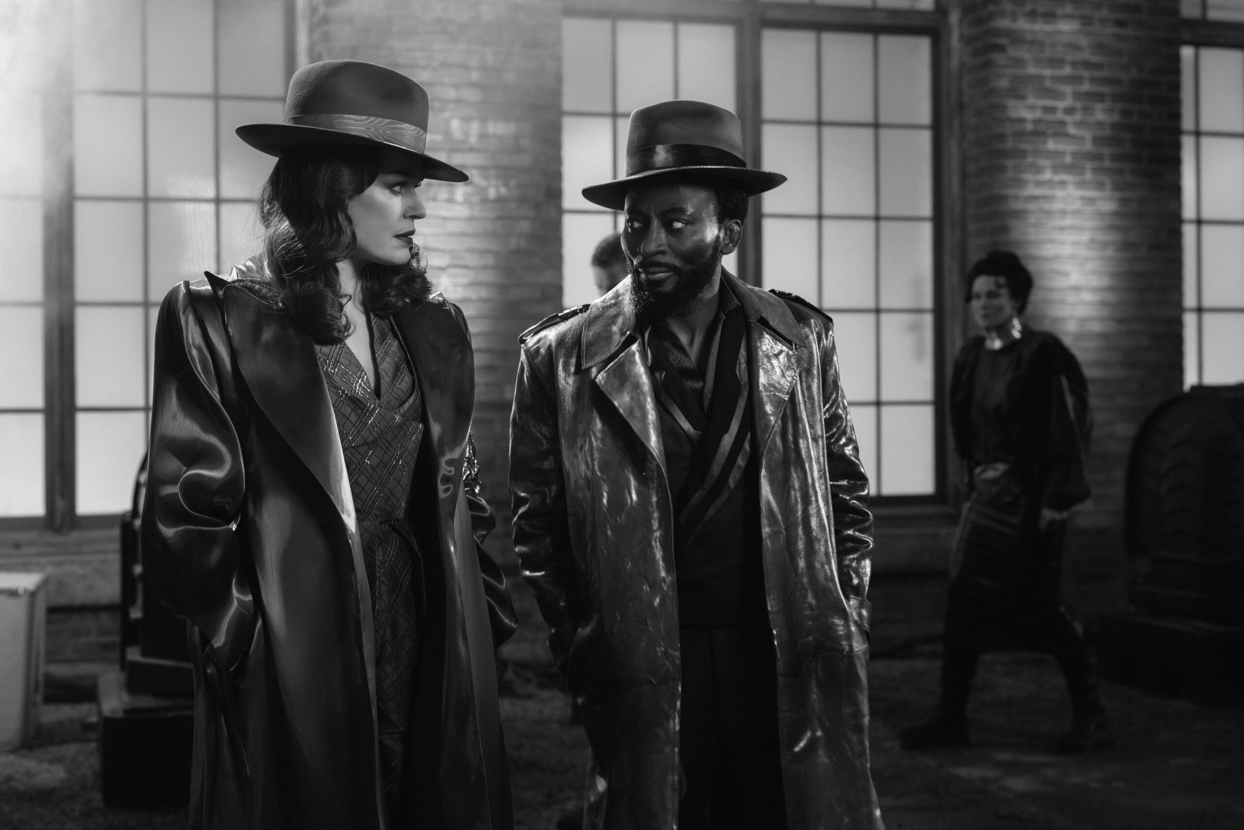 Star Trek: Strange New Worlds Season 4 Episode 4 - Rebecca Romijn and Babs Olusanmokun | Tell-Tale TV Still from Star Trek: Strange New Worlds: Season 4 Episode 4 of Rebecca Romijn as Una and Babs Olusanmokun as Dr. M’Benga pictured from left to right. Star Trek: Strange New Worlds Season 4 Episode 4 Preview: Forget it Una, its Klingon Territory Still from Star Trek: Strange New Worlds: Season 4 Episode 4 of Rebecca Romijn as Una and Babs Olusanmokun as Dr. M’Benga pictured from left to right.