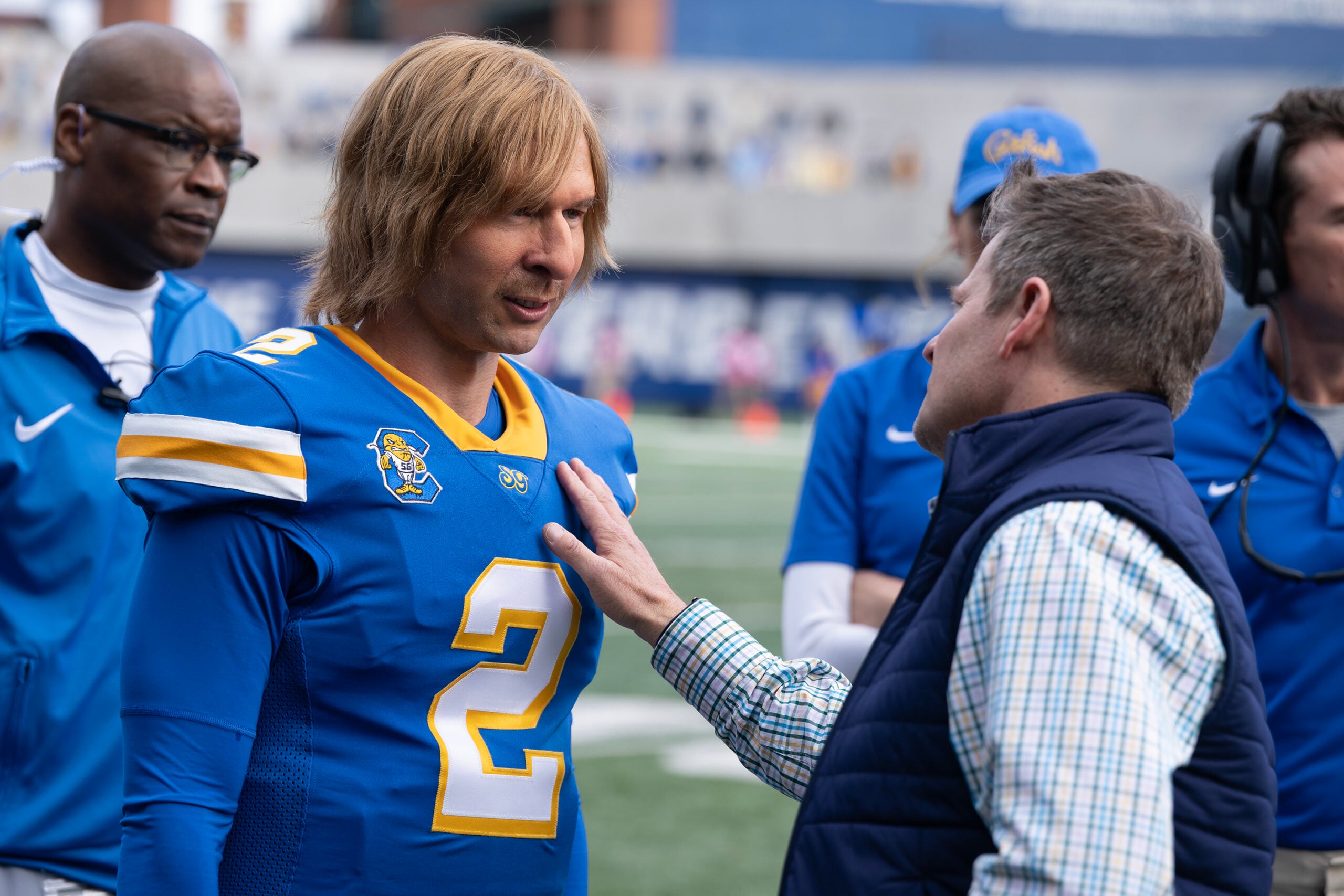 DARIEN SILLS-EVANS, GLEN POWELL Chad Powers Season 2 Chad Powers Season 2 Review: Glen Powell’s Sophomore Show Is the Real MVP of Sports Comedies Chad Powers Season 2
