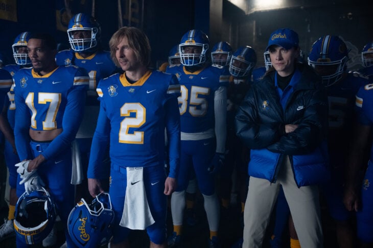 XAVIER MILLS, GLEN POWELL, PERRY MATTFELD | Tell-Tale TV XAVIER MILLS, GLEN POWELL, PERRY MATTFELD Chad Powers Season 2 Chad Powers Season 2 Review: Glen Powell’s Sophomore Show Is the Real MVP of Sports Comedies Chad Powers Season 2