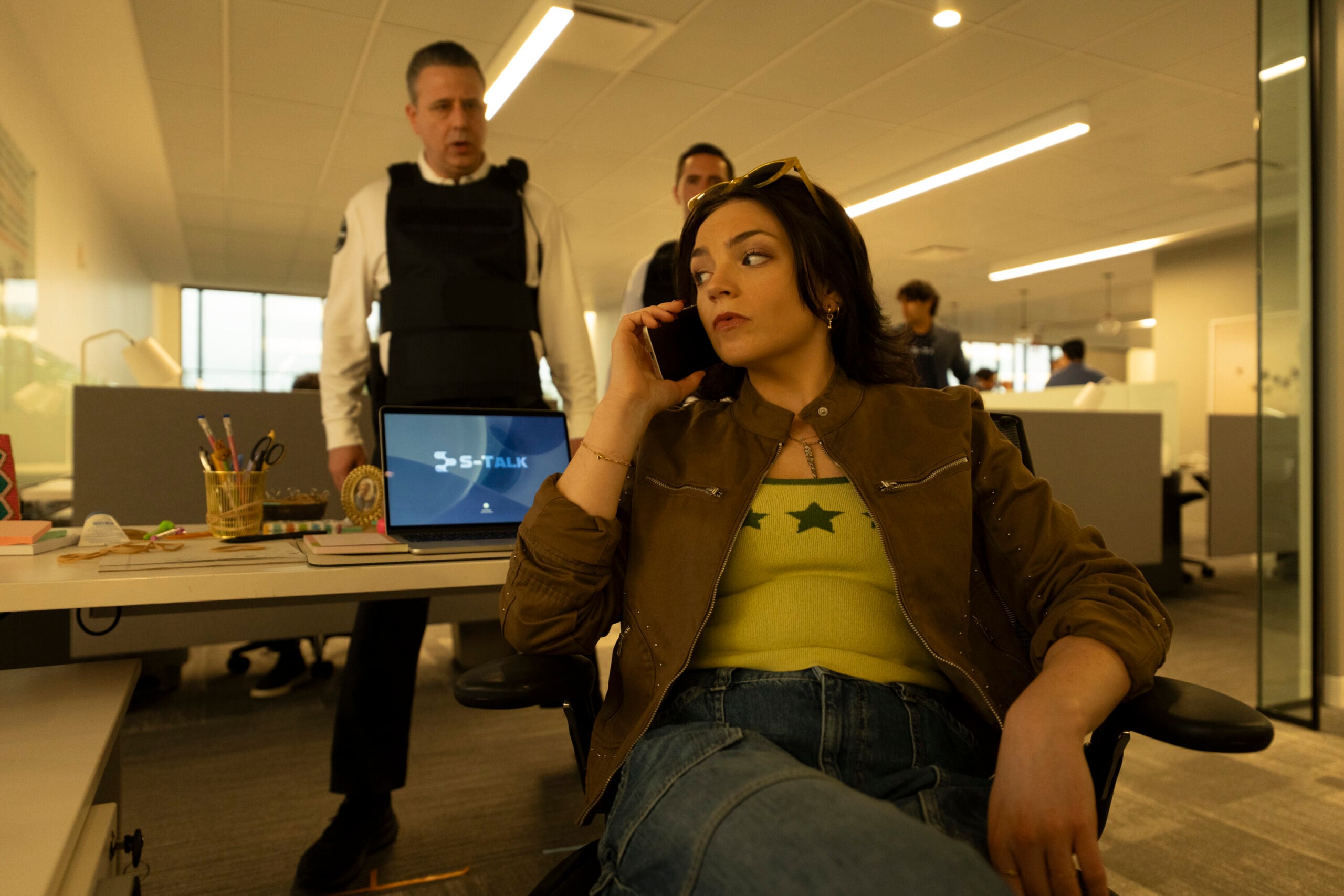 Cupertino Season 1 Episode 1 - Ella Stiller | Tell-Tale TV Still from Cupertino Season 1 Episode 1 of Ella Stiller as Christy Palladino. Cupertino Season 1 Episode 1 Preview: The Kings Go West Still from Cupertino Season 1 Episode 1 of Ella Stiller as Christy Palladino.