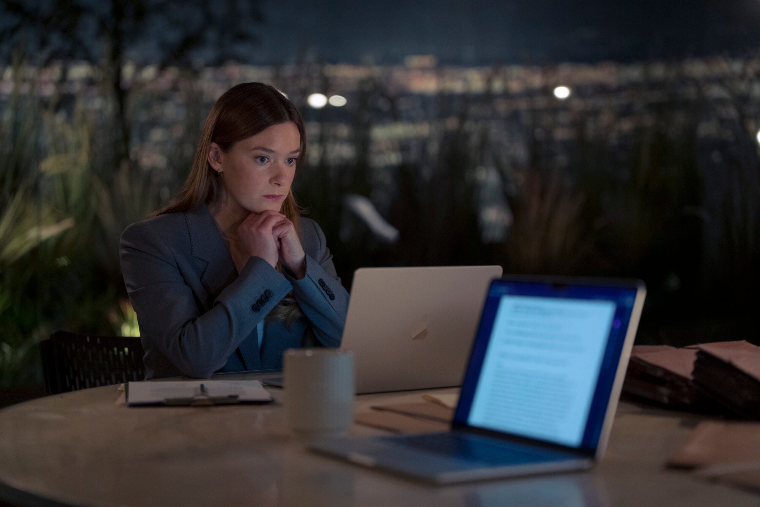Cupertino Season 1 Episode 1 - Rachel Keller | Tell-Tale TV Still from Cupertino Season 1 Episode 1 of Rachel Keller as Olivia Siffre. Cupertino Season 1 Episode 1 Preview: The Kings Go West Still from Cupertino Season 1 Episode 1 of Rachel Keller as Olivia Siffre.