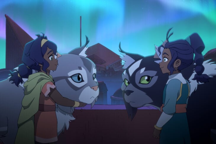 Still from Avatar: Seven Havens Season 1 Episode 1 of Saheli Khan, Dee Bradley Baker, and Nisha pictured from left to right Avatar: Seven Havens Review: A Compelling Story Despite Mediocre Animation (Season 1 Episodes 1-3) Still from Avatar: Seven Havens Season 1 Episode 1 of Saheli Khan, Dee Bradley Baker, and Nisha pictured from left to right