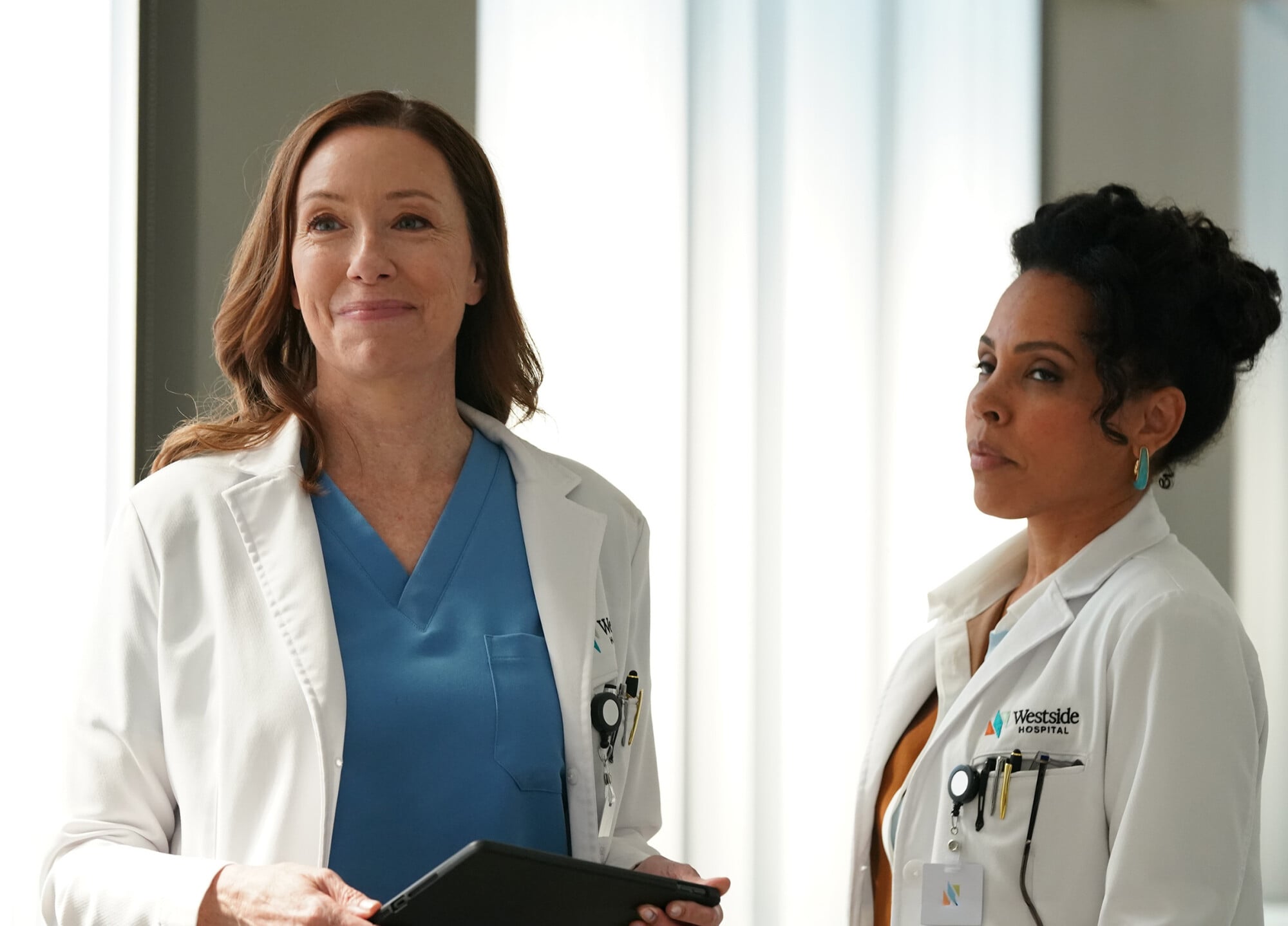 Still from Doc Season 3 Episode 1 of Molly Parker and Amirah Vann pictured from left to right. Doc Season 3 Episode 1 Preview: New Faces and New Roles Shake Things Up Still from Doc Season 3 Episode 1 of Molly Parker and Amirah Vann pictured from left to right.