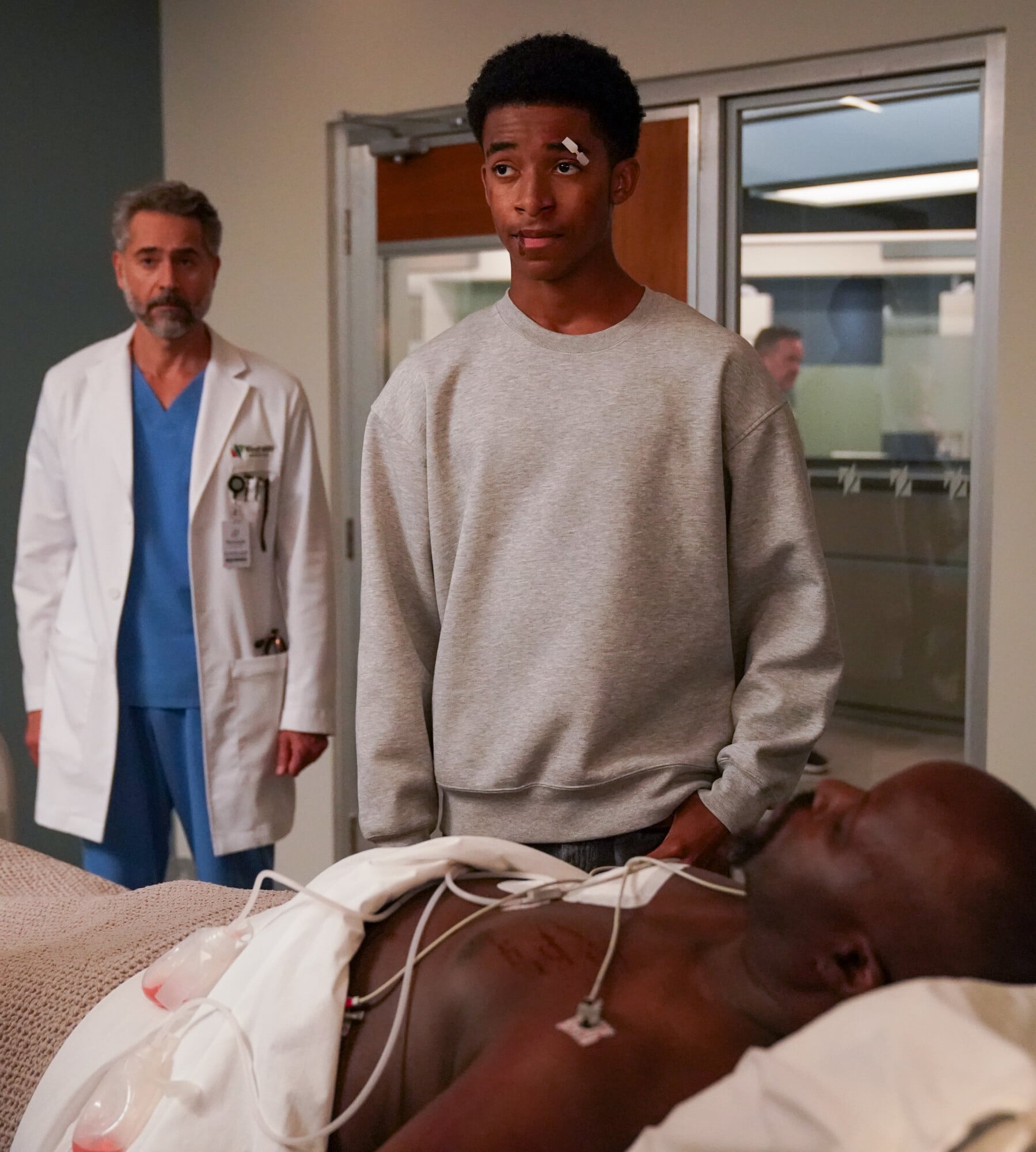 Doc Season 3 Episode 2 - Omar Metwally and Isaiah Russell-Bailey | Tell-Tale TV Still from Doc Season 3 Episode 2 of Omar Metwally and guest star Isaiah Russell-Bailey pictured from left to right. Doc Season 3 Episode 2 Preview: New Memories and New Conflicts Still from Doc Season 3 Episode 2 of Omar Metwally and guest star Isaiah Russell-Bailey pictured from left to right.