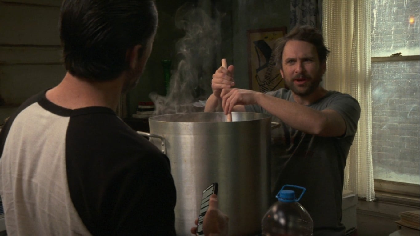 IT'S ALWAYS SUNNY IN PHILADELPHIA —“Gilligan's Island: A Conspiracy Theorist's Paradise" -- Season 18, Episode 7 -- Pictured: (l-r) Rob Mac as Mac, Charlie Day as Charlie. CR: Patrick McElhenney/FX | Tell-Tale TV IT It’s Always Sunny in Philadelphia Season 18 Episode 7 Review: Gilligan’s Island: A Conspiracy Theorist’s Paradise'S ALWAYS SUNNY IN PHILADELPHIA —“Gilligan's Island: A Conspiracy Theorist's Paradise" -- Season 18, Episode 7 -- Pictured: (l-r) Rob Mac as Mac, Charlie Day as Charlie. CR: Patrick McElhenney/FX