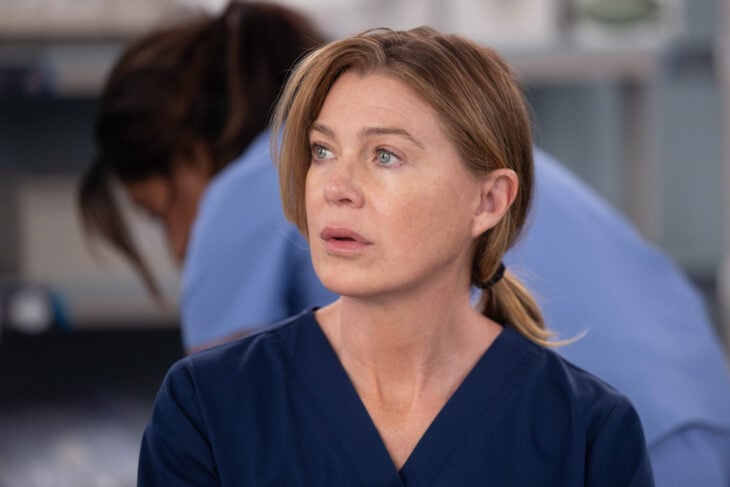 ELLEN POMPEO as Meredith Grey on the Grey's Anatomy Season 23 premiere