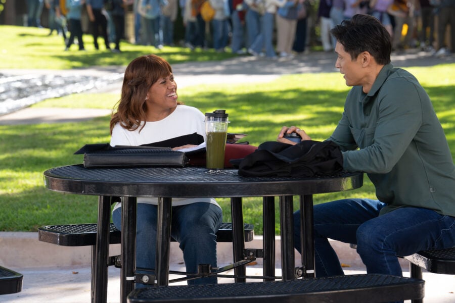 Grey's Anatomy Season 23 Episode 2 - CHANDRA WILSON, HARRY SHUM JR. | Tell-Tale TV CHANDRA WILSON, HARRY SHUM JR. What to Expect from Grey’s Anatomy Season 23 Episode 2: Slippin’ and Slidin’
