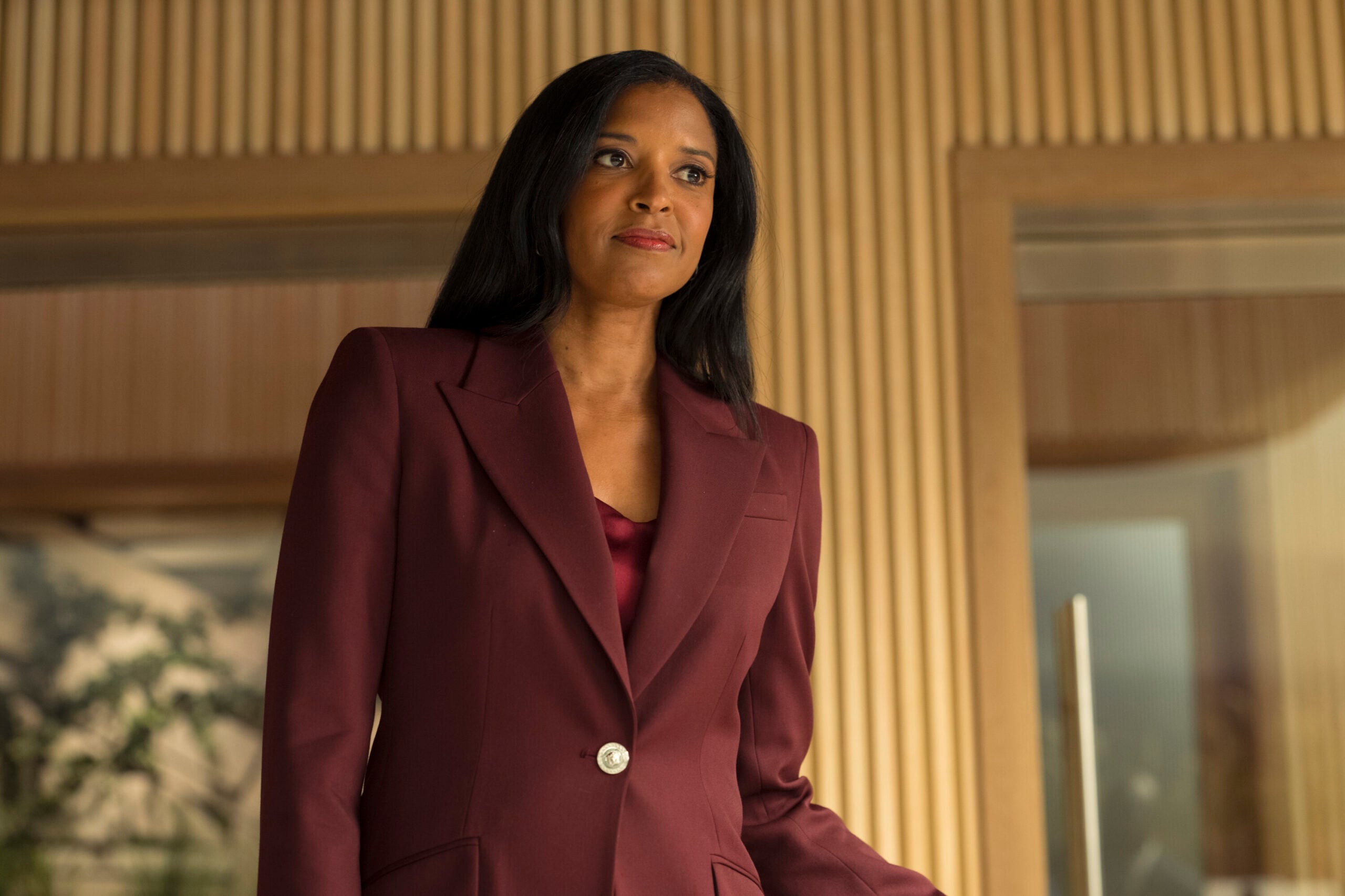 Still from Cupertino Season 1 Episode 3 of Reneé Elise Goldsberry as Nichole Ferebee. Cupertino Season 1 Episode 3 Preview: Trouble Making Exes Still from Cupertino Season 1 Episode 3 of Reneé Elise Goldsberry as Nichole Ferebee.