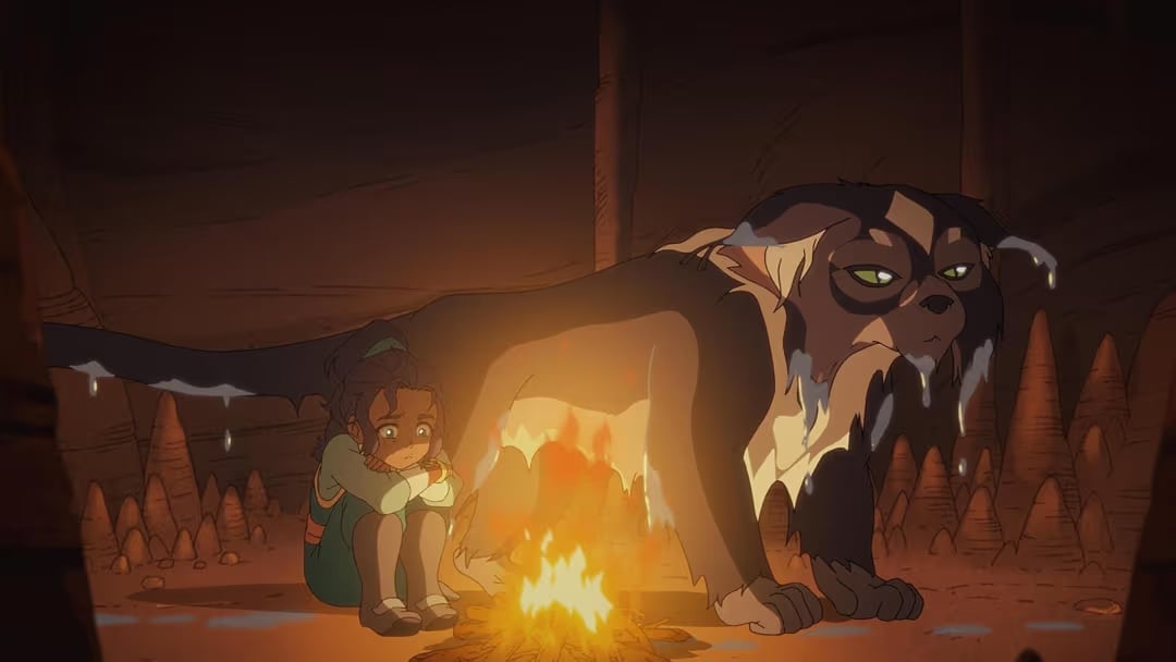 (L to R): Aishu Devan as Nisha and Dee Bradley Baker as Ruhi in Avatar: Seven Havens, episode 10, season 1, streaming on Paramount+, 2026. Photo credit: Paramount+ | Tell-Tale TV (L to R): Aishu Devan as Nisha and Dee Bradley Baker as Ruhi in Avatar: Seven Havens, episode 10, season 1, streaming on Paramount+, 2026. Photo credit: Paramount+ Avatar: Seven Havens Review: Nisha is Ellora’s Real Hero (Season 1 Episodes 10-13) (L to R): Aishu Devan as Nisha and Dee Bradley Baker as Ruhi in Avatar: Seven Havens, episode 10, season 1, streaming on Paramount+, 2026. Photo credit: Paramount+