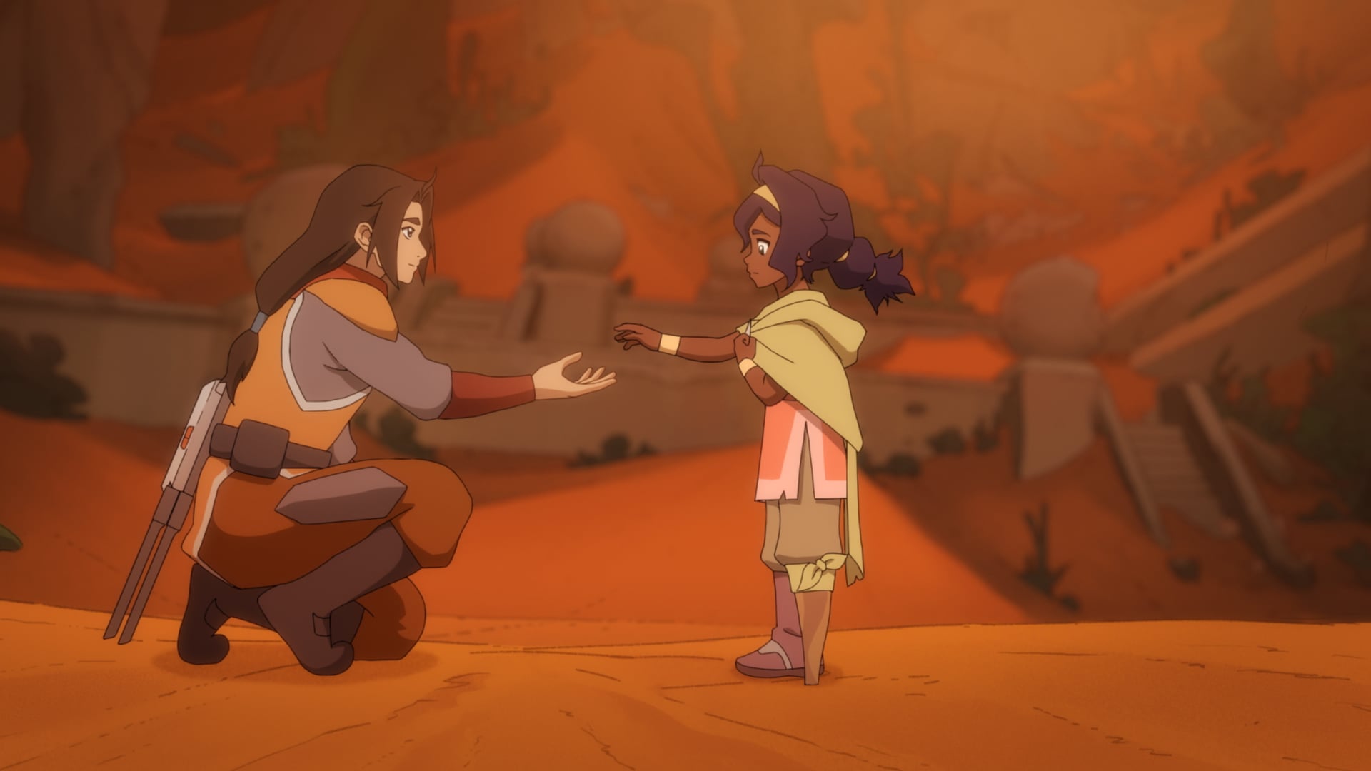 (L-R): Major Curda as Jae and Saheli Khan as Pavi in Avatar: Seven Havens, episode 2, season 1, streaming on Paramount+, 2026. Photo credit: Paramount+ Avatar: Seven Havens Review: Pavi and Nisha’s Story Continues to Thrill (Season 1 Episodes 4-6)