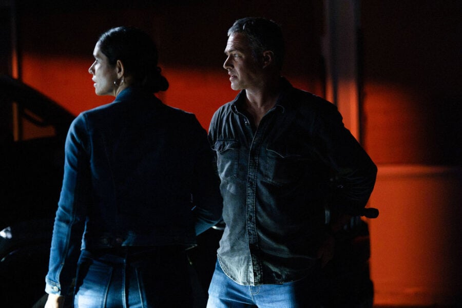 Miranda Rae Mayo as Stella Kidd and Taylor Kinney as Kelly Severide on Chicago Fire Season 15 Episode 4 | Tell-Tale TV Miranda Rae Mayo as Stella Kidd and Taylor Kinney as Kelly Severide on Chicago Fire What to Expect from Chicago Fire Season 15 Episode 4: A Perfect Arson