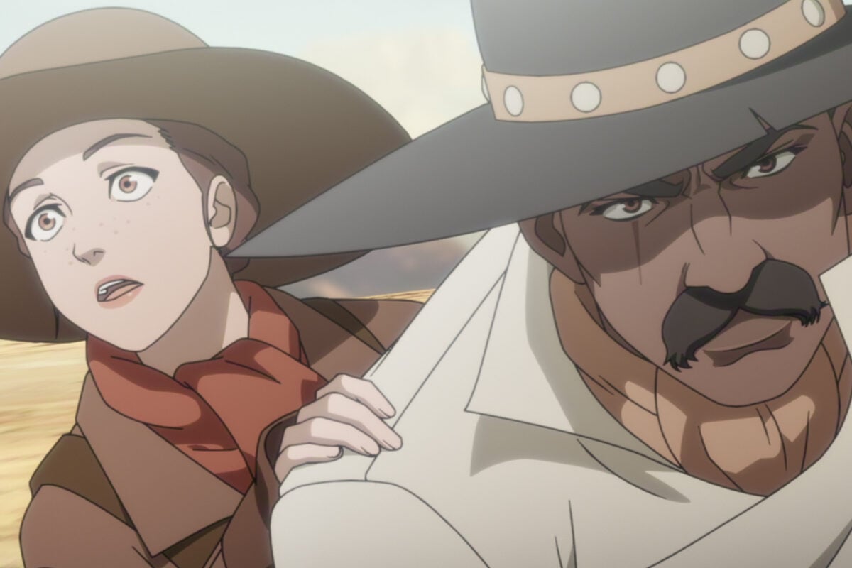 Bass x Machina Season 1 - Dana and Bass Reeves | Tell-Tale TV Still from Bass x Machina Season 1 of Dana and Bass Reeves pictured from left to right. What to Watch on TV This Week: Black Doves, The Greatest, North of North, and More Still from Bass x Machina Season 1 of Dana and Bass Reeves pictured from left to right.