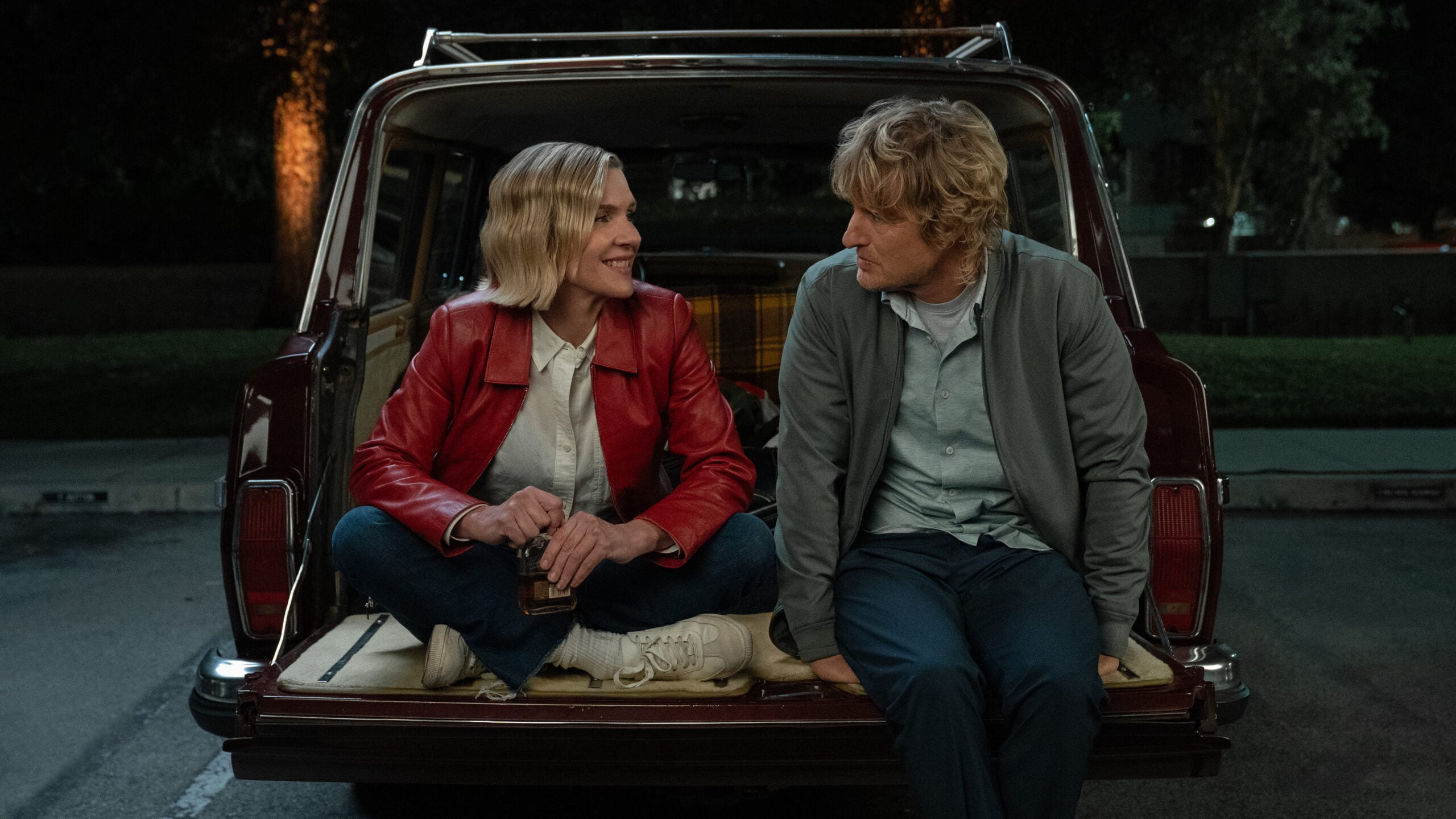 Stick Season 2 - Rhea Seehorn and Owen Wilson | Tell-Tale TV Still from Stick Season 4 of Rhea Seehorn and Owen Wilson pictured from left to right What to Watch on TV This Week: Black Doves, The Greatest, North of North, and More Still from Stick Season 4 of Rhea Seehorn and Owen Wilson pictured from left to right