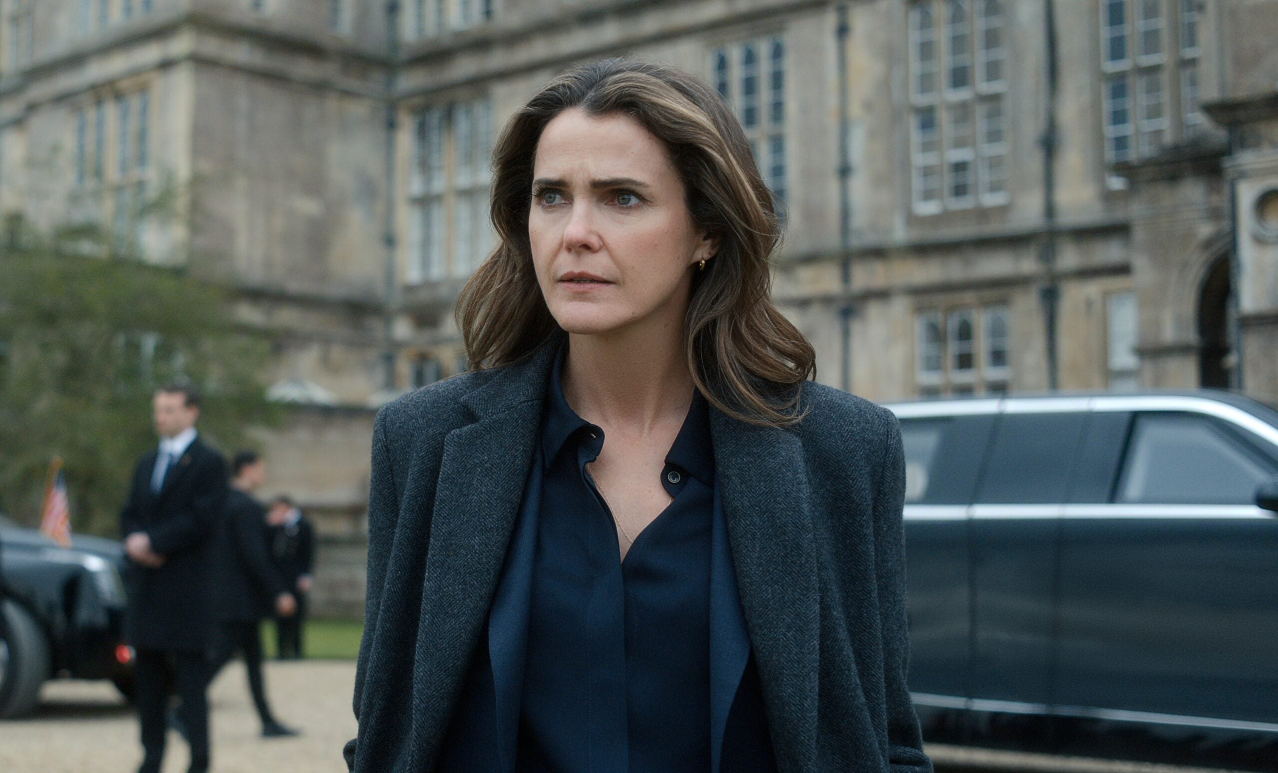 The Diplomat Season 4 Episode 1 - Keri Russell | Tell-Tale TV Still from The Diplomat Season 4 Episode 1 of Keri Russell. What to Watch on TV This Week: Grey’s Anatomy, The Diplomat, Crystal Lake, and More Still from The Diplomat Season 4 Episode 1 of Keri Russell.