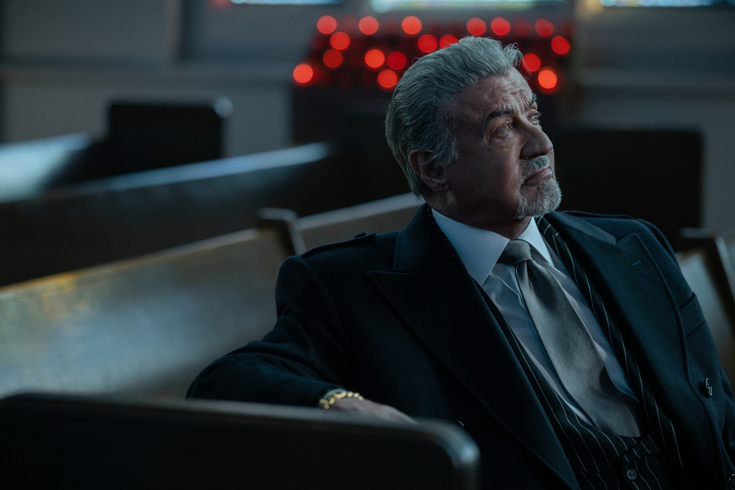 Tulsa King Season 4 - Sylvester Stallone | Tell-Tale TV Still from Tulsa King Season 4 of Sylvester Stallone as Dwight Manfredi. What to Watch on TV This Week: Grey’s Anatomy, The Diplomat, Crystal Lake, and More Still from Tulsa King Season 4 of Sylvester Stallone as Dwight Manfredi.
