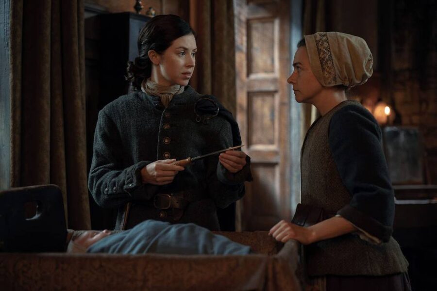 Outlander: Blood of my Blood Season 2 Episode 4, "A Portion of my Soul" - Hermione Corfield (“Julia Beauchamp”), Sara Vickers ("Davina Porter") | Tell-Tale TV Outlander: Blood of my Blood Season 2 Episode 4, "A Portion of my Soul" - Hermione Corfield (“Julia Beauchamp”), Sara Vickers ("Davina Porter") Outlander: Blood of my Blood Season 2 Episode 4 Review: War Makes for Strange Bedfellows