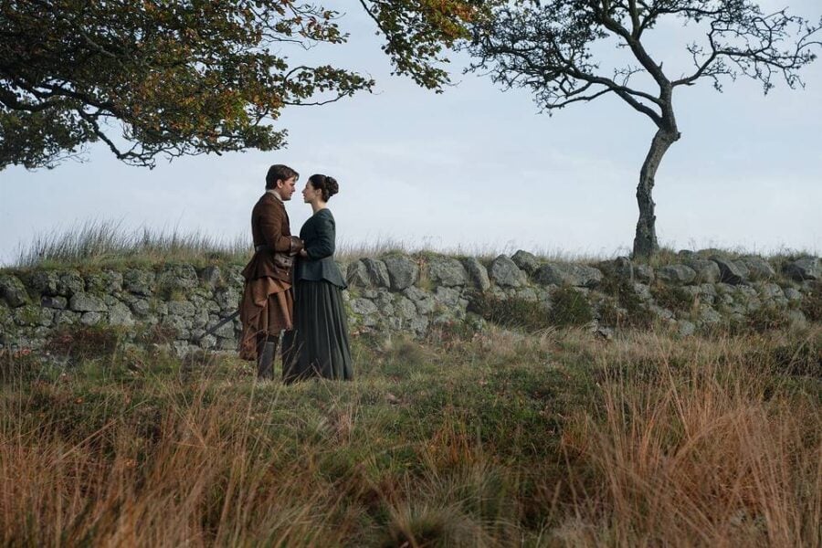 Outlander: Blood of My Blood Season 2 Episode 6 — Left to Right: Jeremy Irvine (“Henry Beauchamp”), Hermione Corfield ("Julia Beauchamp". Photo courtesy of STARZ. Outlander: Blood of my Blood Season 2 Episode 6 Review: Black Jack, Betrayal, and the British