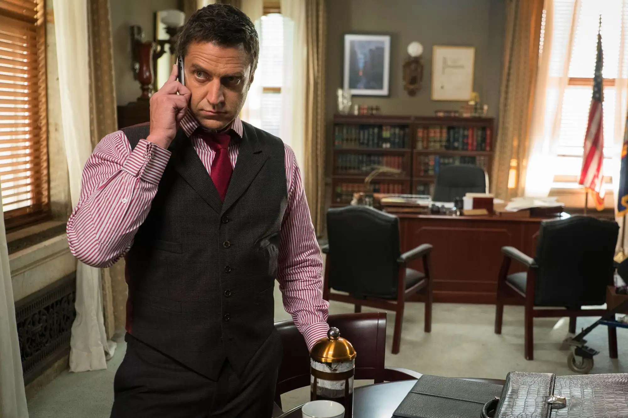 Raúl Esparza as ADA Rafael Barba on 'Law & Order: SVU'. Credit: Michael Parmelee/NBC/Getty Images | Tell-Tale TV Raúl Esparza as ADA Rafael Barba on 10 Characters That Should Return for Law & Order: Special Victims Unit’s 600th Episode Raúl Esparza as ADA Rafael Barba on 'Law & Order: SVU'.
Credit: Michael Parmelee/NBC/Getty Images'Law & Order: SVU'.Credit: Michael Parmelee/NBC/Getty Images